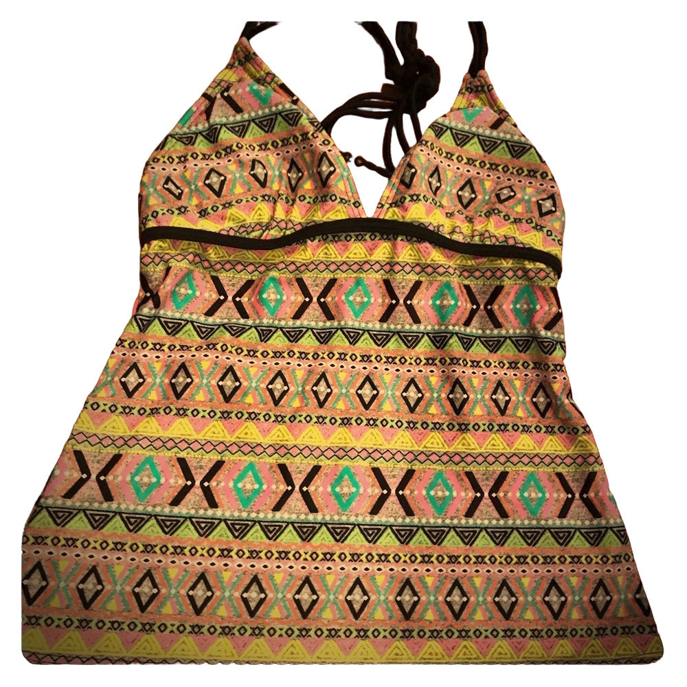Nwot XL Colorful Tankini top